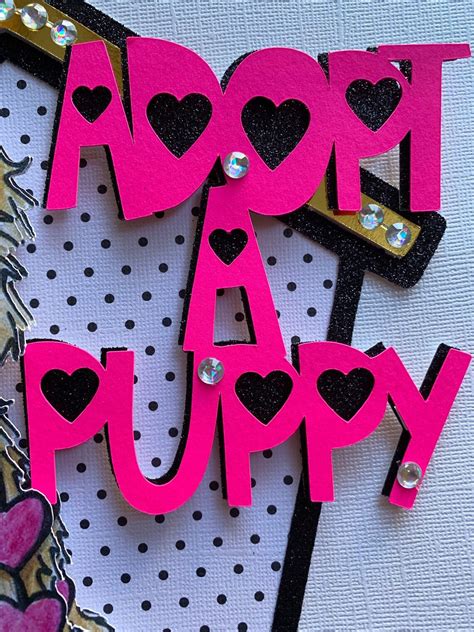 Puppy Cake Topper Dog cake Topper Pet Birthday Theme Adopt | Etsy