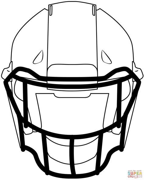 Football Helmet coloring page | Free Printable Coloring Pages