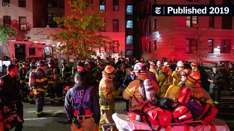 Five-Alarm Fire at Bronx Apartment Building Injures 10 - The New York Times