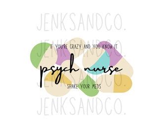 Psych Nurse Stickers - Etsy