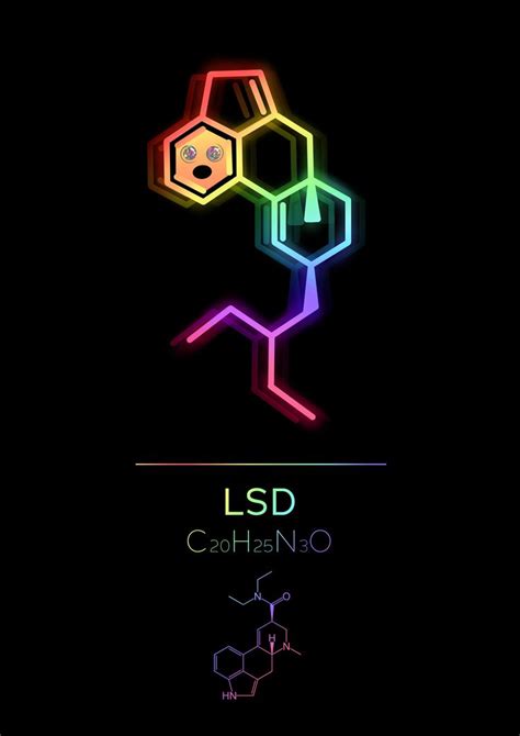 Cute Molecule : LSD | Neon art print, Lsd, Lsd art