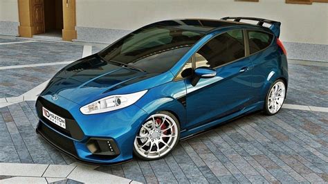 Front Splitter (Focus RS Look Bumper) Ford Fiesta Mk7 FL Gloss Black | Our Offer \ Ford \ Fiesta ...