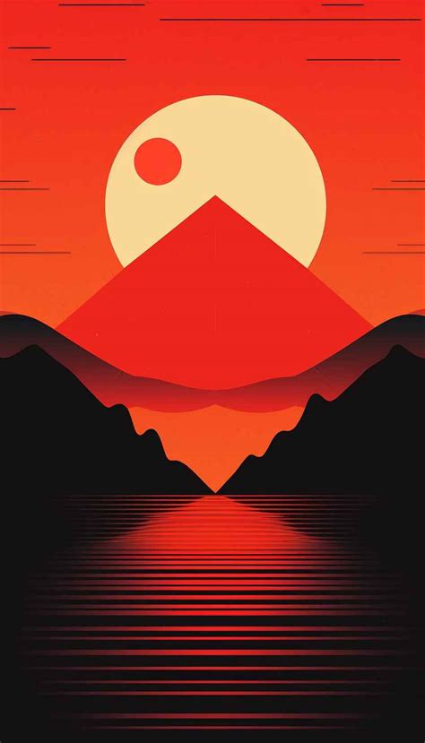 Mountain Sunset Wallpaper in 8K – Prompt Library