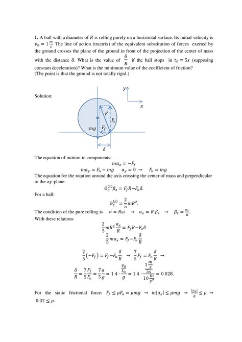 Work-energy theorem excercises - Docsity