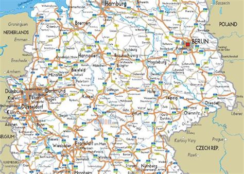 Germania Harta Rutiera | Harta