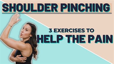 How to help shoulder pinching pain! - YouTube