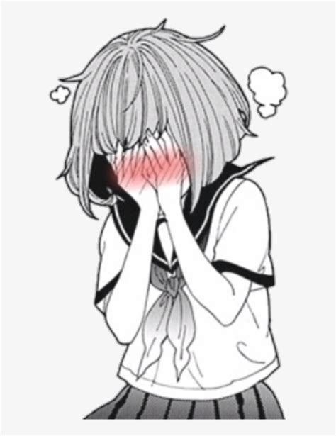 #manga #sticker #animegirl♡ #blushing #schoolgirl #kawaii - Anime Girl ...