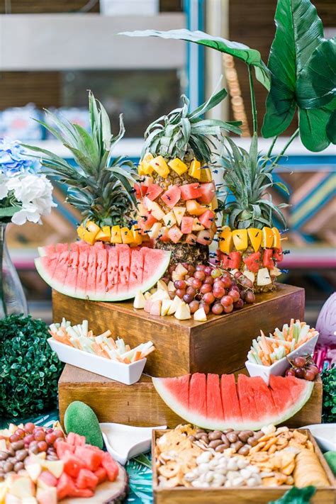 Island Tropical Birthday Party | Kara's Party Ideas | Tropical food ...