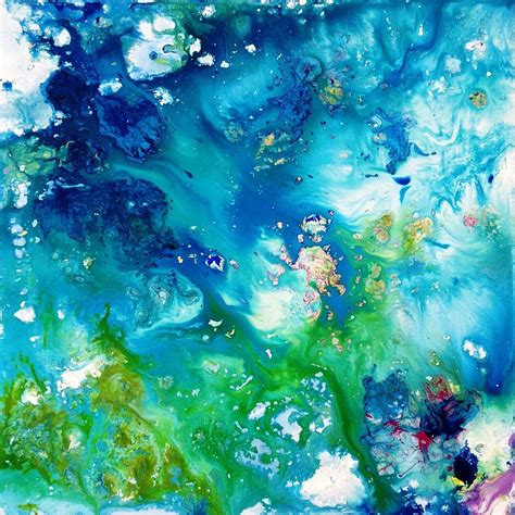 Abstract Ocean Painting by Ivy Stevens-Gupta