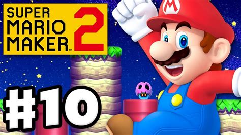 Super Mario Maker 2 - Gameplay Walkthrough Part 10 - Dodging Rotten ...