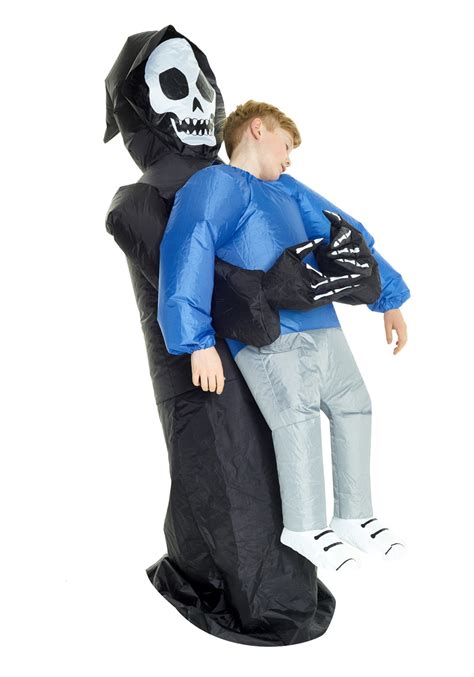 Inflatable Grim Reaper Pick Me Up Child Costume