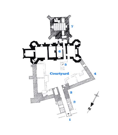 Great Castles - Edlingham Castle Floor Plan