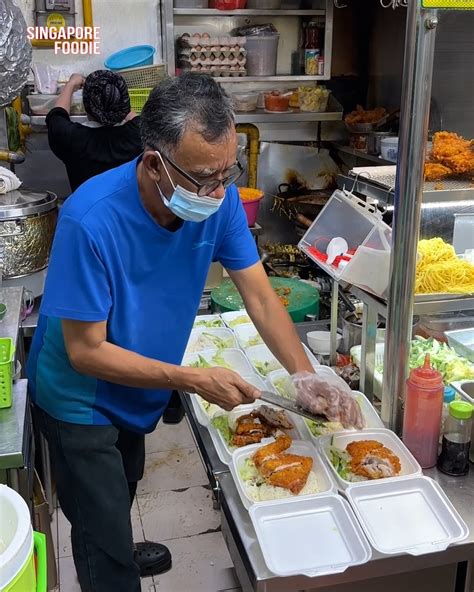 Crispy Ayam Penyet Rice - Singapore's Hawker Food! | Crispy ayam penyet rice - Singapore's ...