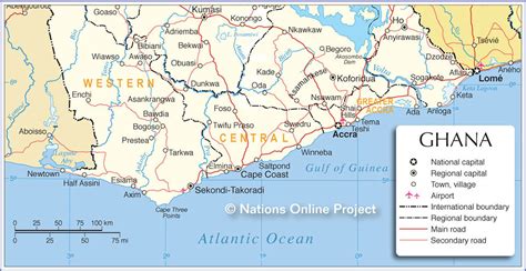 Map Ghana Gold Coast - Share Map