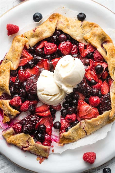 Summer Mixed Berry Galette - Nourish and Fete