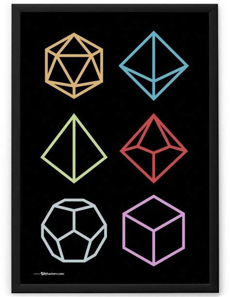 four different colored shapes on a black background, each with one smaller diamond in the middle