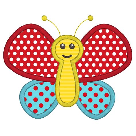 Butterfly Applique Machine Embroidery Design | Rosieday Embroidery | RosiedayEmbroidery