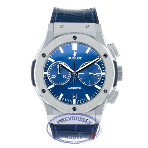 Hublot Classic Fusion Chronograph 45MM Titanium Blue Dial 521.NX.7170.LR 4QVWRN - Beverly Hills ...