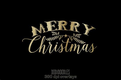 Christmas Text Overlays | Custom-Designed Graphics ~ Creative Market