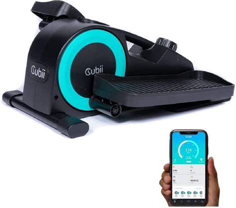 Cubii JR2+, Under Desk Elliptical, Pedal Exerciser, with Bluetooth Fitness Tracker App Sync ...