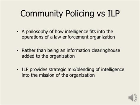 Concepts of Intelligence Led Policing