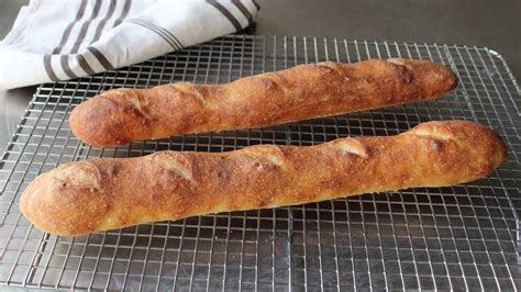 French Baguette - How to Make Baguettes at Home - No-Knead French Bread Recipe - Recipe Flow