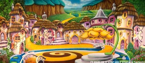 Backdrop FY 012C-SS Munchkin Land C | Wizard of oz play, Wizard of oz, Backdrops