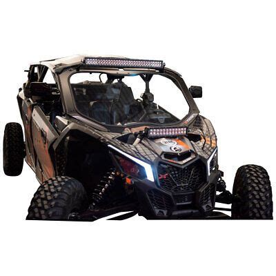 Ebay tusk utv full glass windshield with vent and 16 windshield wiper ...