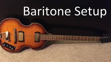 Converted Baritone guitar setup - YouTube