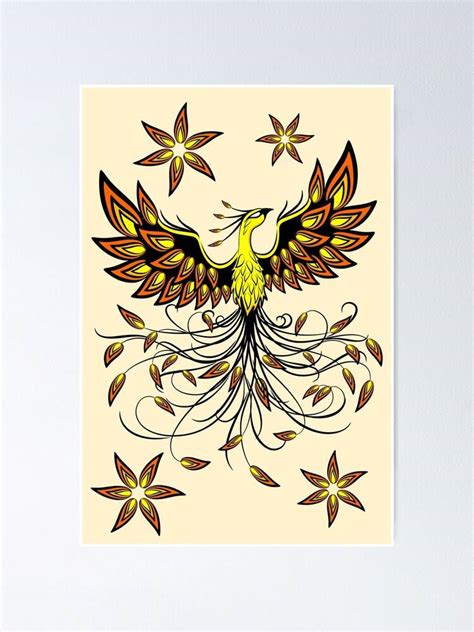 Phoenix Mythical Creature Bird Animal Mythology – Poster - Canvas Print ...