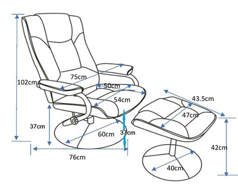 Black 360' Swivel Lounge Recliner Chair High Back & Footstool Black ...