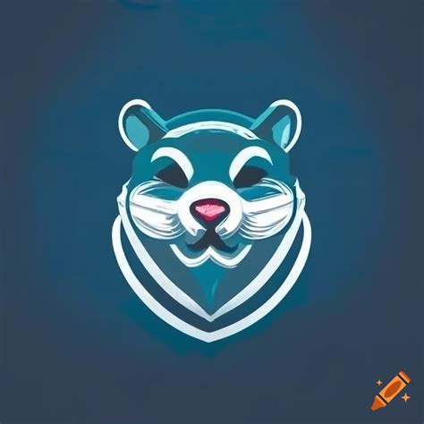 Funny hamster wearing a hacker mask logo on Craiyon