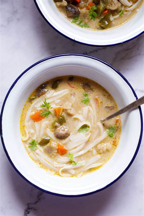 Tom Kha Soup (Thai Coconut Soup) » Vegan + Vegetarian Recipe