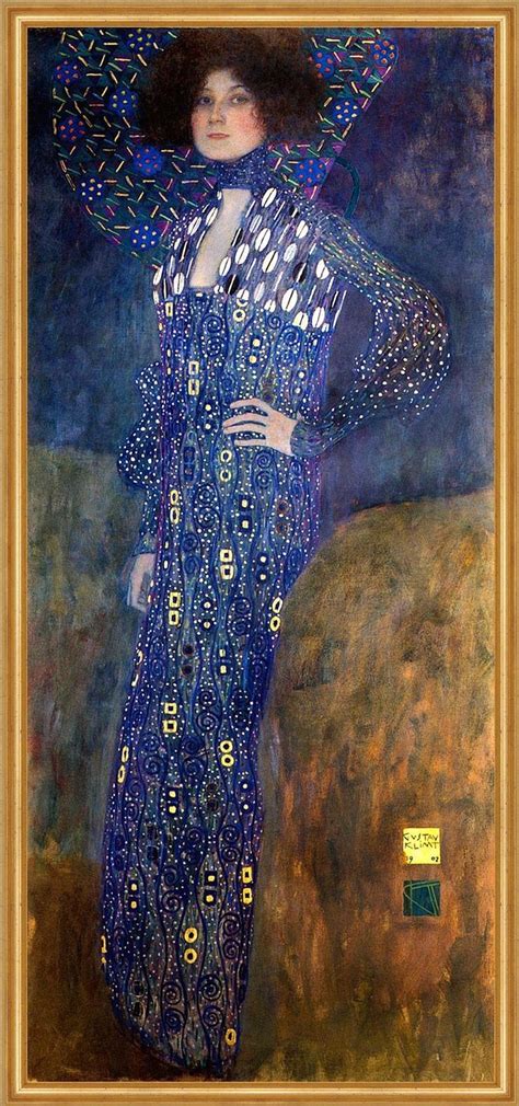 Portrait of Emilie Flöge, by Gustav Klimt, oil on canvas (1902) | Art klimt, Peintre klimt ...