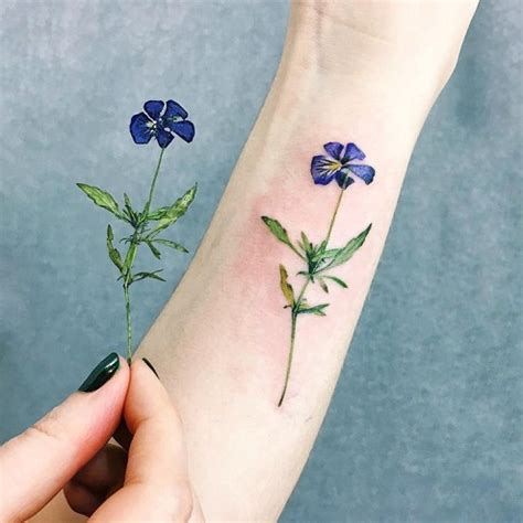 9 Ravishing Pansy Tattoo Designs With Images | Styles At LIfe