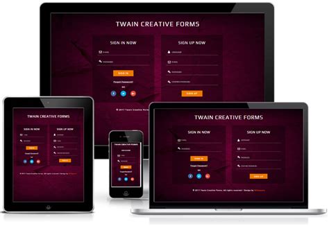 Responsive Login and Sign Up Form Template | Tutorial Jinni