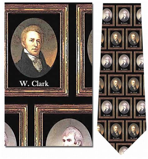 Lewis & Clark Portraits Necktie : Museum Shop Tie & History Gift