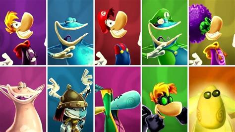 Rayman Legends Definitive Edition - All Characters - YouTube