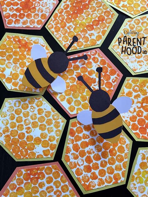 Bubble Wrap Beehive & Paper Bee Rings • Capturing Parenthood | Bubble ...