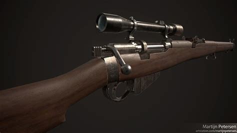 3D model Lee Enfield SMLE mk3 no1 Scope attachment VR / AR / low-poly | CGTrader