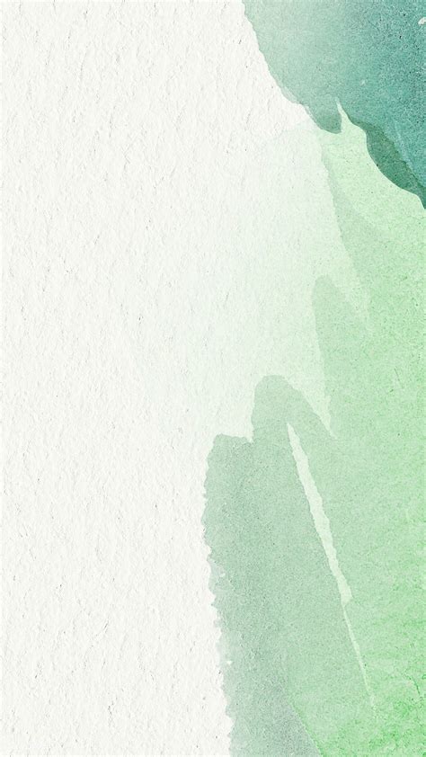 Green watercolor on a beige background illustration | free image by rawpixel.com / Adj | Fondos ...