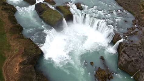 Godafoss waterfall : Iceland 2017 dji spark drone - YouTube