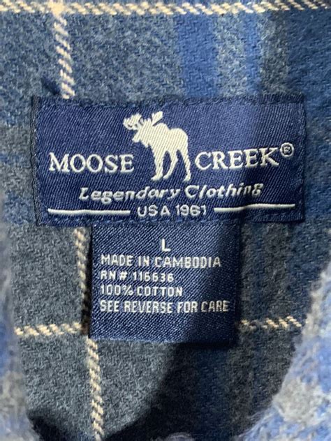 Vintage Cotton Plaid Design Moose Creek Flannel Shirt | Boardwalk Vintage