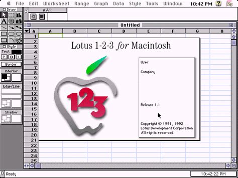 WinWorld: Lotus 1-2-3 1.x (Mac)