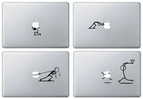 Black Apple Macbook Skin Stickers Laptop Skins, Packaging Type: Printed Cover at Rs 149/piece in ...