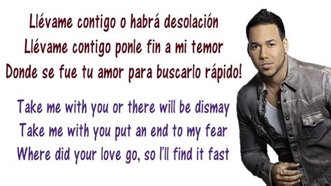 Romeo Santos - Llevame contigo Lyrics English and Spanish - Translation ...