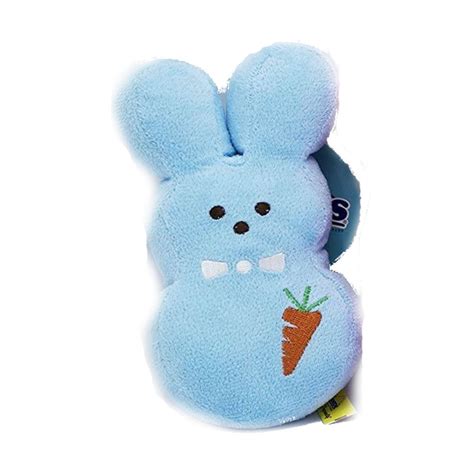 Peeps Dress-Up Bunny Plush Dog Toy - Blue Car... | BaxterBoo