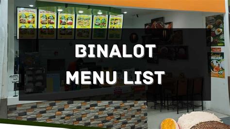 Binalot Menu Prices Philippines 2024 [Updated] — All About Philippines Menu