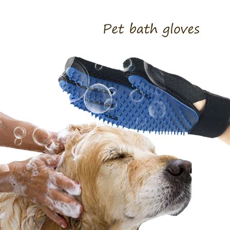 Pet Dog Cleaning Gloves Cat Dogs Bathing Massage Gloves Beauty Shower ...