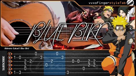 BLUE BIRD - Naruto Shippuden Opening 3 Cover - Fingerstyle Guitar Cover With TAB TUTORIAL ...